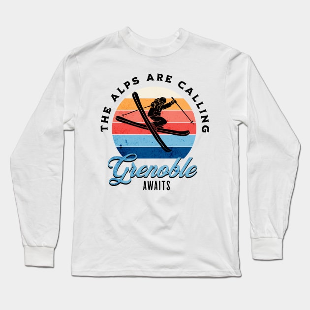 Alpine skier Long Sleeve T-Shirt by Maison de Kitsch